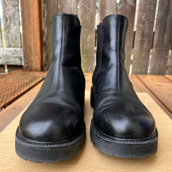 Vagabond Shoemaker Kenova Black Leather Chelsea Chunky Sole Ankle Boot Sz EU 40 - Picture 3 of 16